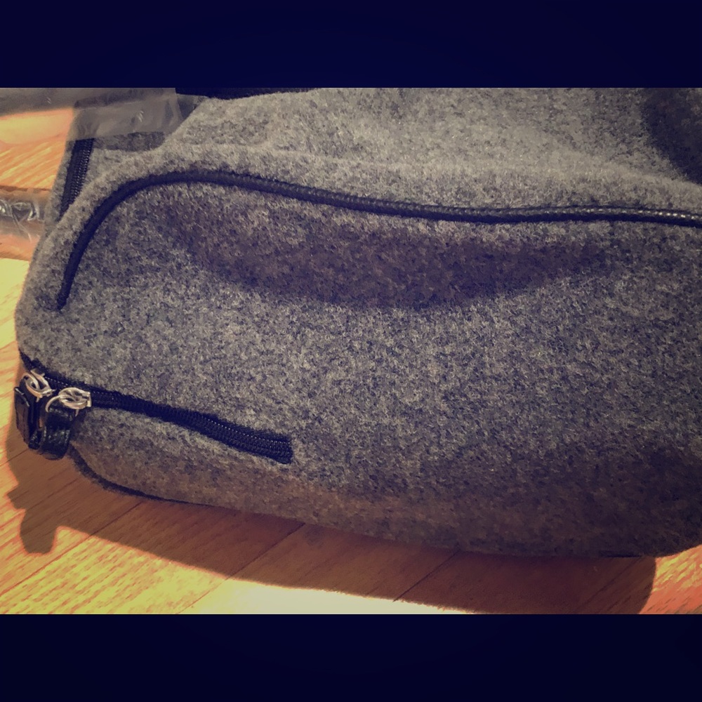 2Vintage Wool w Leather Duffle Bag / Weekender Bags